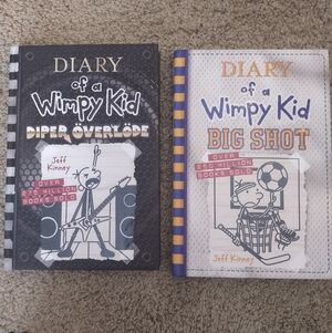 Diary Of A Wimpy Kid, 2 Hardback Books, New